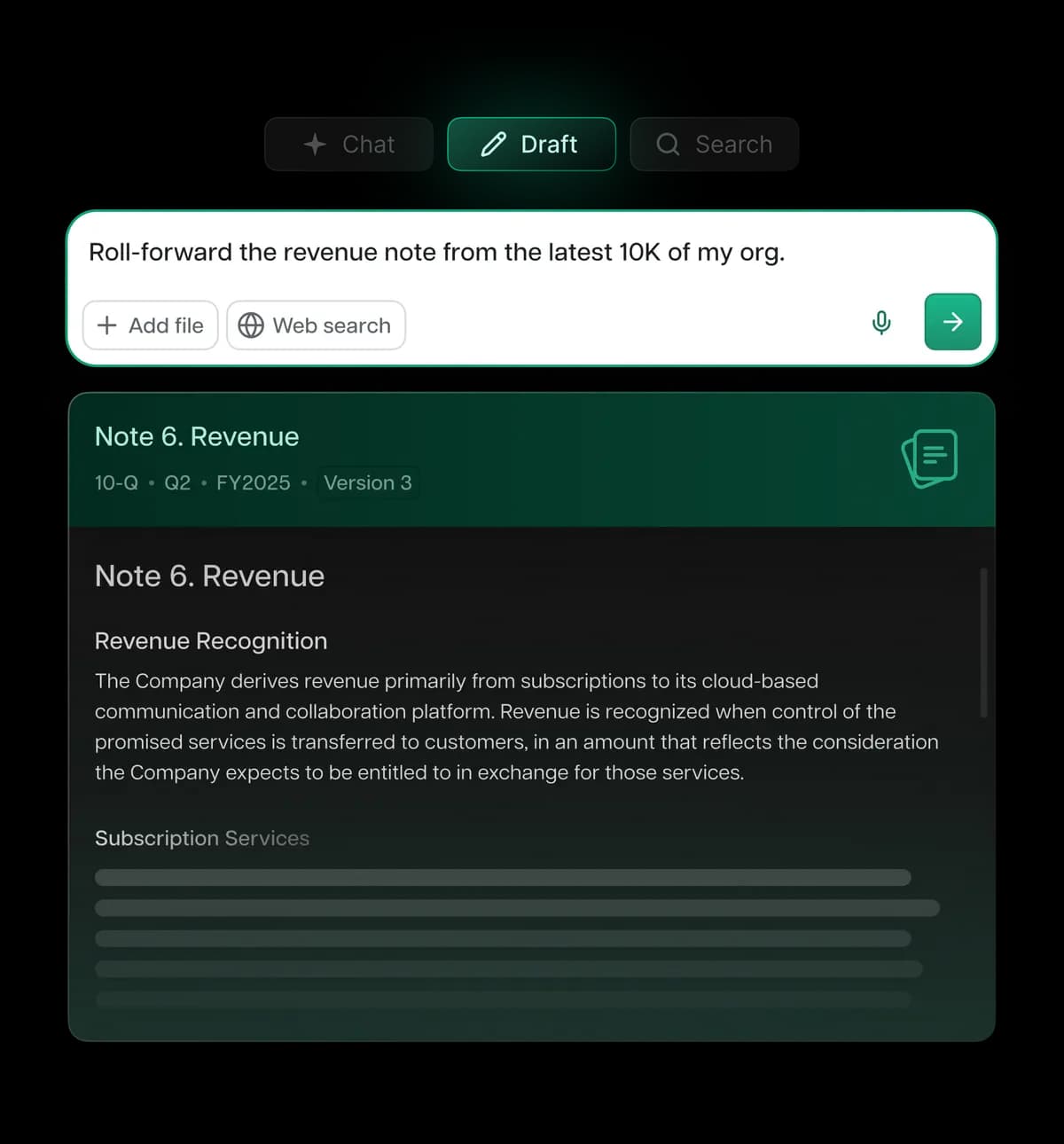 Draft disclosures with confidence