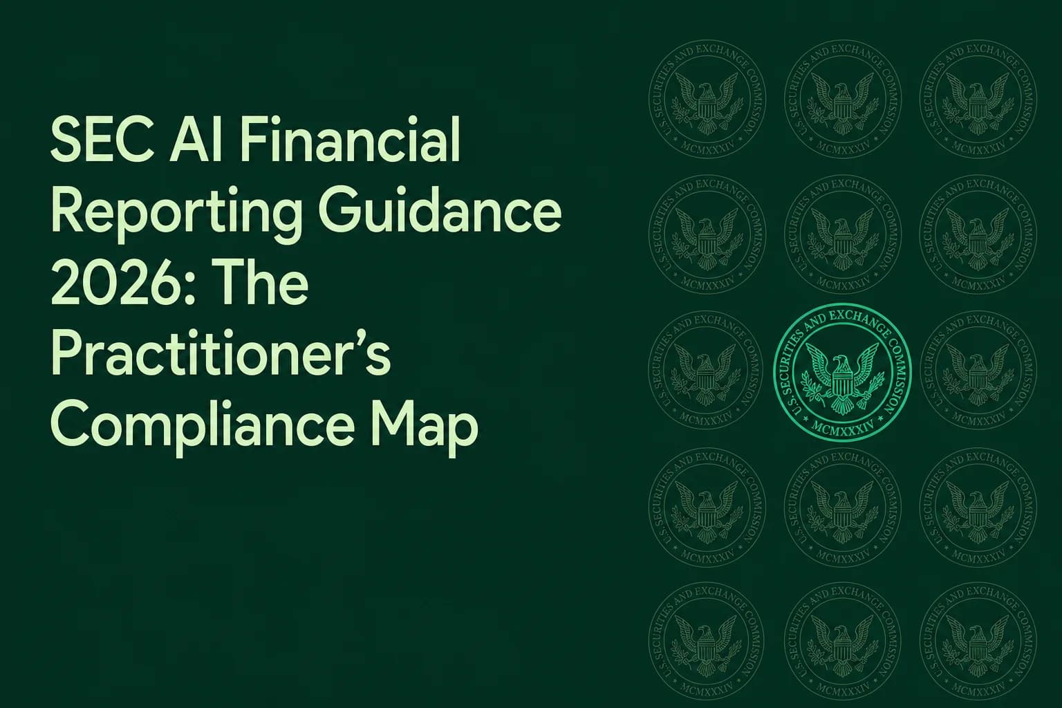 SEC AI Financial Reporting Guidance 2026: The Practitioner's Compliance Map