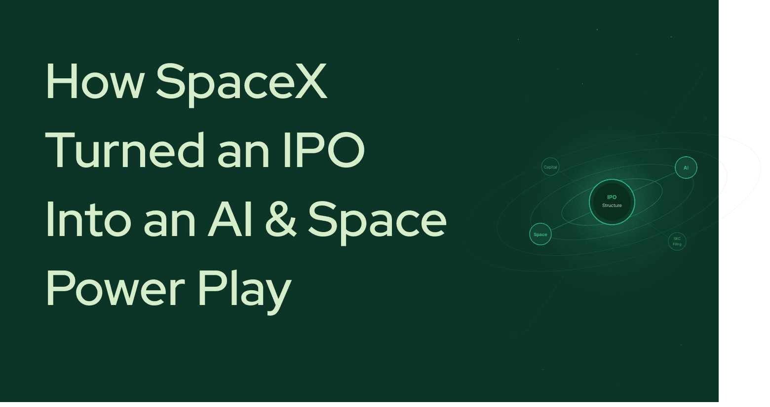 How SpaceX Turned an IPO Into an AI & Space Power Play