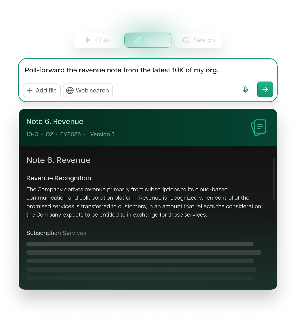 Draft disclosures with confidence