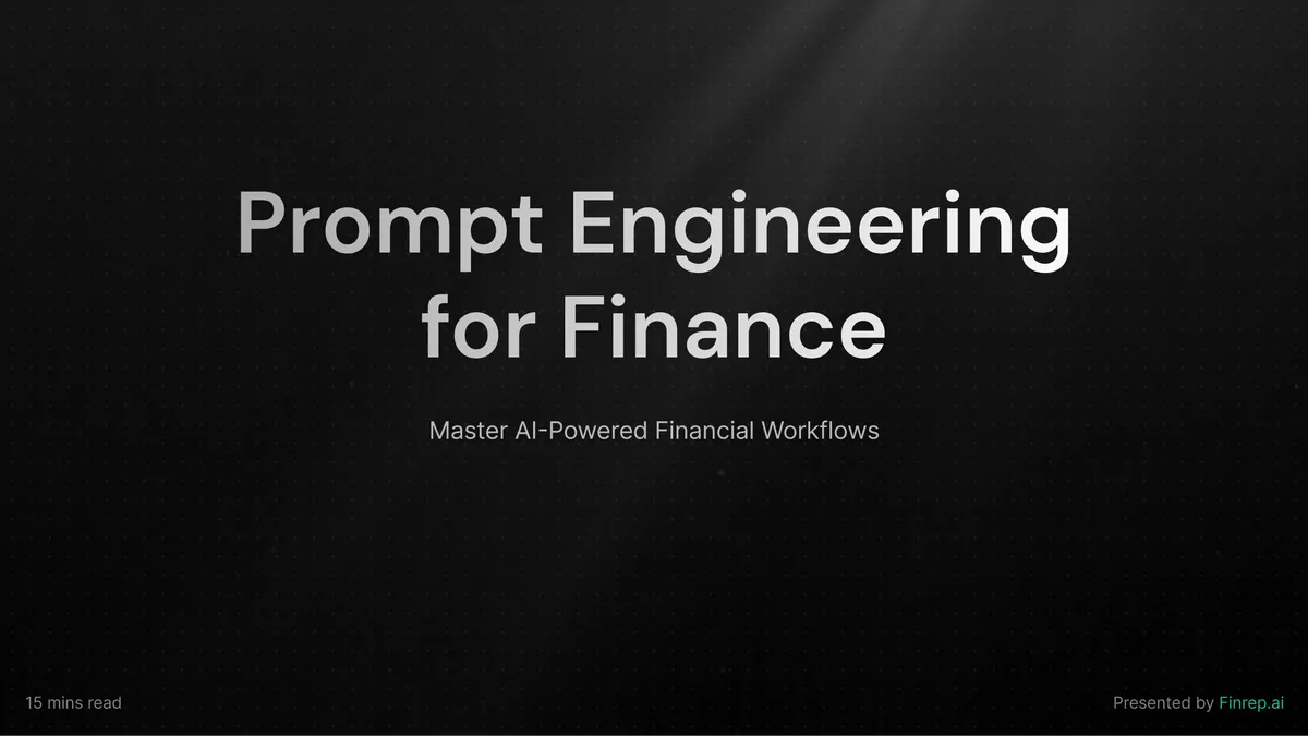 Prompt Engineering in Finance